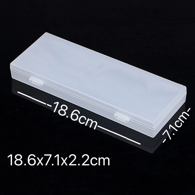 China Factory Kids Wholesale Portable Clear PP Plastic Storage Stationery Pencil Case Pen Box