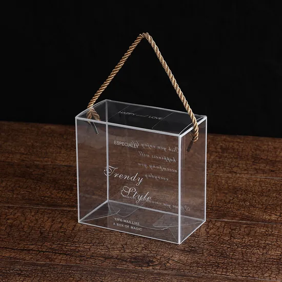 Low MOQ Clear Plastic PVC Packaging Boxes High Transparent Pet Pet Plastic Retail Packaging Box 
