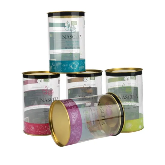 Eco Friendly Wholesale Round PVC Printing Clear Plastic Cylinder Packaging Box 