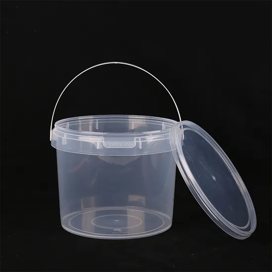 Wholesale 1.2L Clear Food Grade PP Buckets Virgin Material Plastic Barrels Durable Paint Water Containers Multifunction Storage Box 