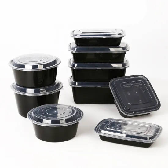 Clear Transparent Plastic PP Disposable Thermoform Hinged to