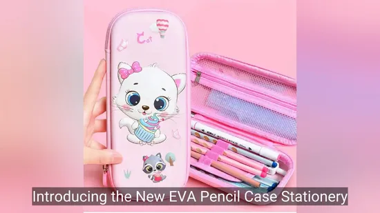 Wholesale 3D Super Hero Pencil Stationery Case Fashionable EVA Student Pencil Box 