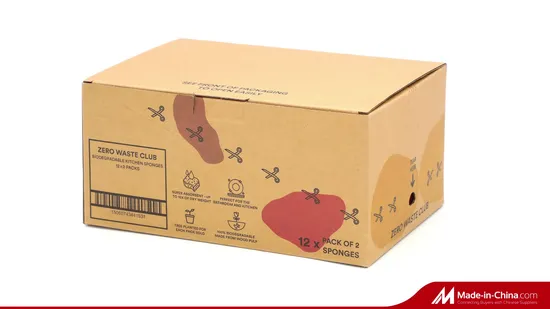 Custom Kraft Corrugated Cardboard Paper Kitchen Sponge Cosmetic Stationery Pen Perfume Wine Chocolate Food Product Gift Packing Packaging PDQ Display Carton Box