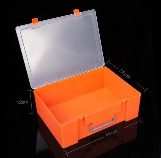 Big Clear Plastic PP Customization Box with Lid and Handle 