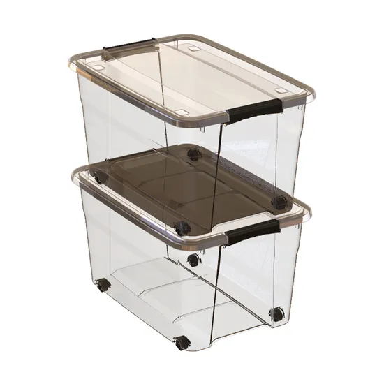 Plastic Containers Storage Boxes for Clothing Storage 0303 New Design Transparent Clear PP 