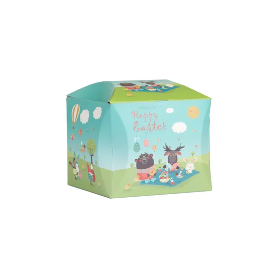 Small Size Food Packaging Box Wholesale Popular Design Figure Cube Shaped Food Grade Soft Foldable Box Chocolate Candy Sweet Pastry Take Away Paper Box 