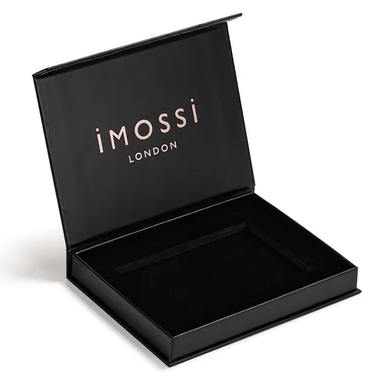 Custom Printed Hot Stamping Square Foldable Paper Packing Wedding Cosmetic Watch Jewelry Gift Box 