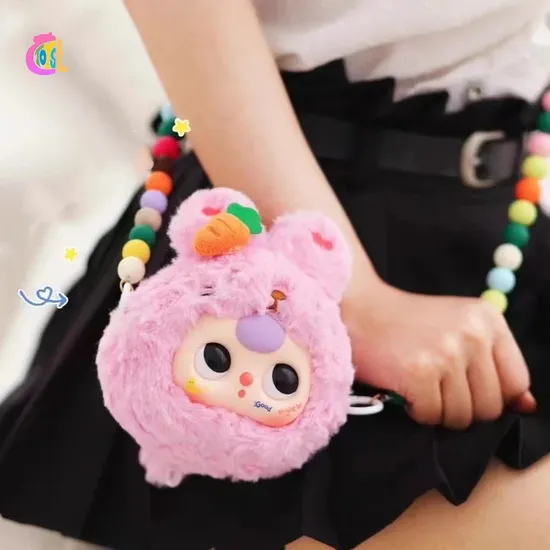 Baby Three Animal Blind Box Plush Toy Bag with Zipper Girls Birthday Gift 8PCS/Set V1 Mystery Box 