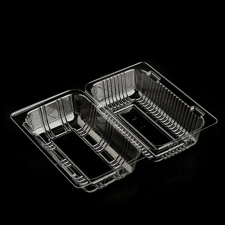 health plastic clamshell food container box (clear PP packaging)