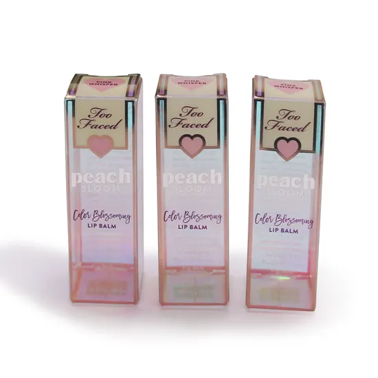 Custom Plastic PVC Clear Box for Cosmetic Lotion Packaging 