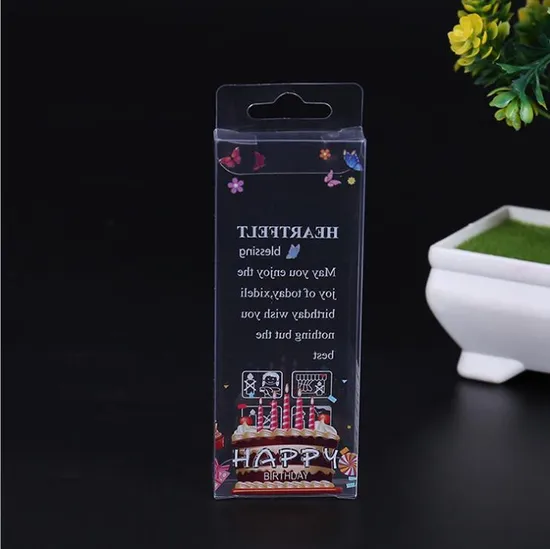 Color Print PP Pet PVC Transparent Plastic Folding Box Toy Packing Clear Gift Case 
