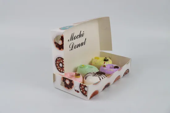 Kraft Rectangular Cake Lunch Container with Clear PP/Pet Lid Paper Food Packaging Takeout Box Lunch Box 