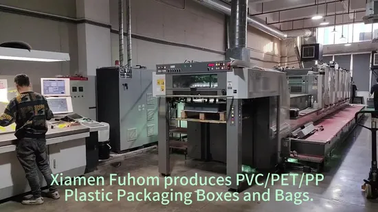 Custom Clear Printing PP/PVC/Pet Plastic Packaging Cosmetic Box 
