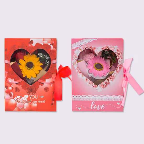 Flip Lid Valentine′s Day Birthday Gift Box Empty Box Tanabata Gift Paper Box Companion Stationery Snacks Color Box Packaging Box