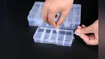 Professional Custom Clear PP Jewelry Screw Storage Box 