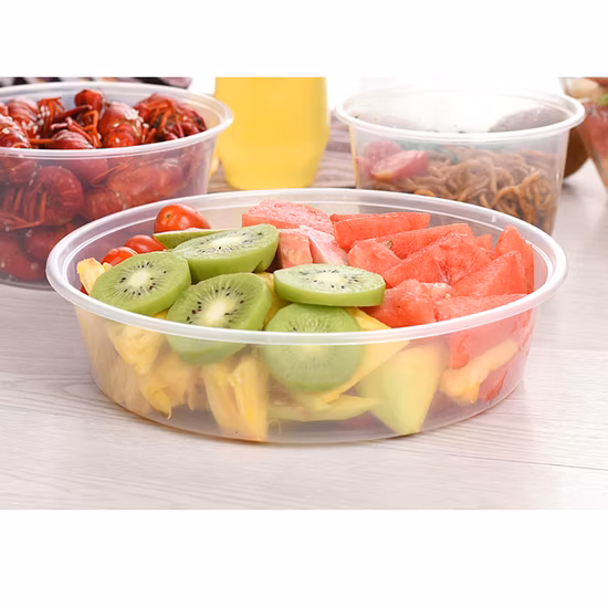 Clear Transparent Plastic PP Disposable Thermoform Hinged to